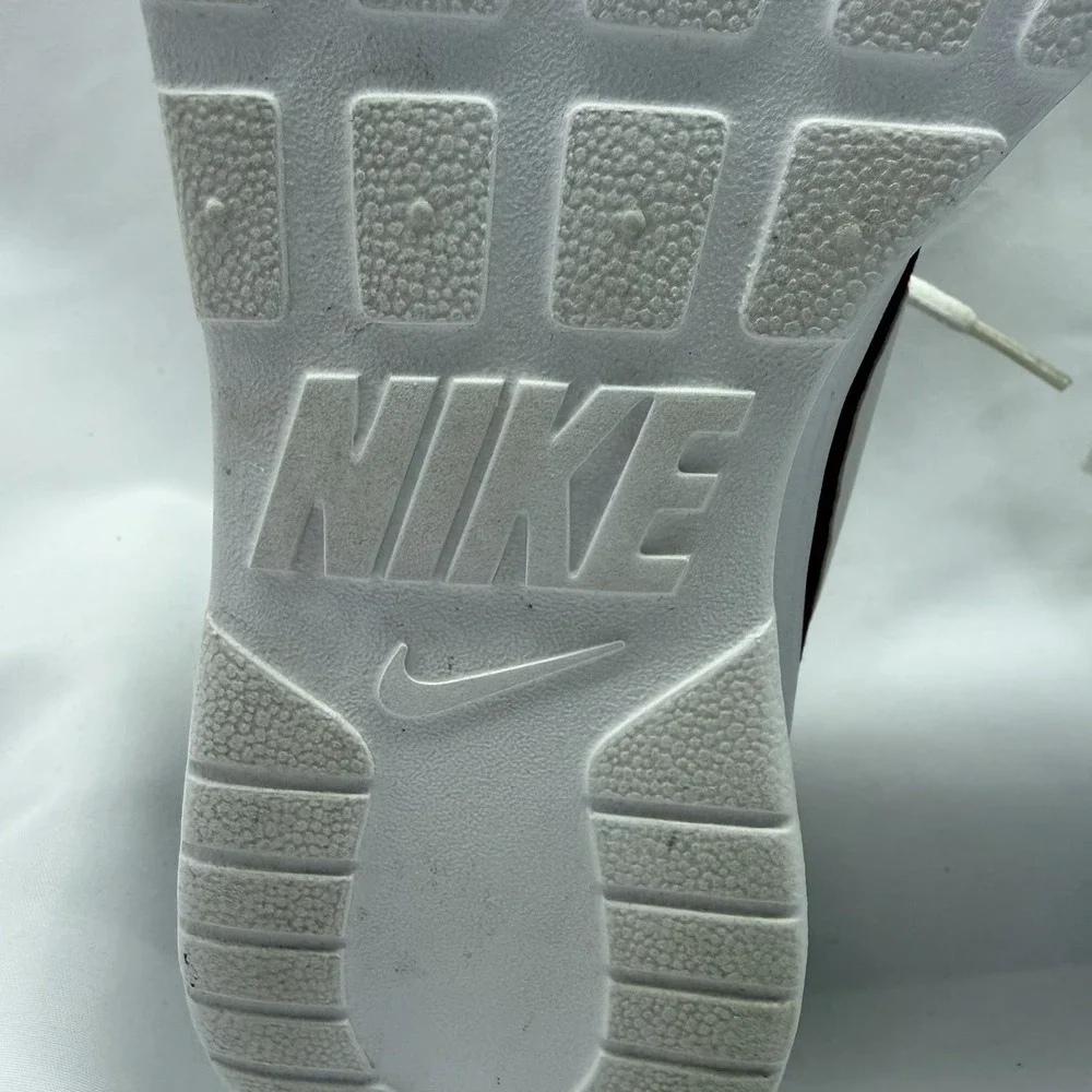 Nike Tanjun Team Burgandy White Womens Size 8.5 Walking Running Shoes Sneakers